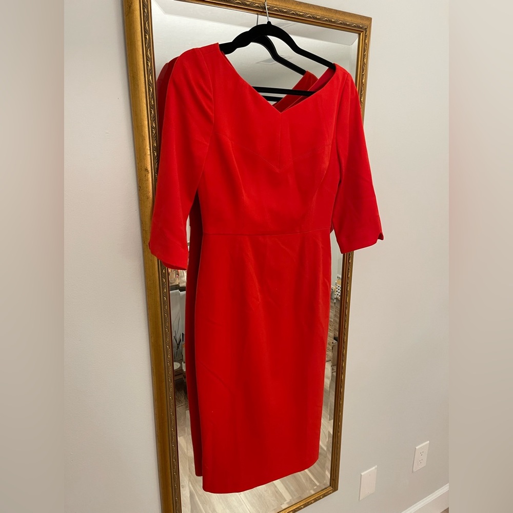 Black Halo red cocktail dress. Size 4. Worn once.